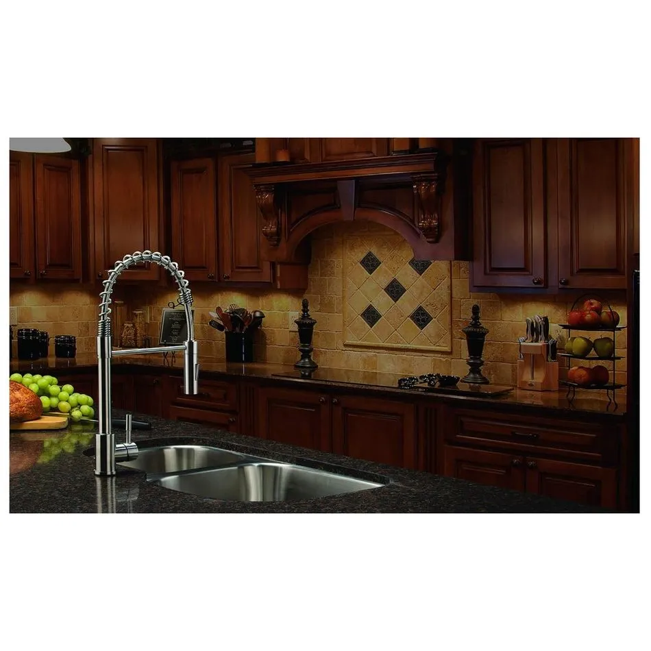 Coiled Pull-Down Faucet - Blac